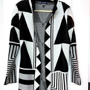 Black and white cardigan